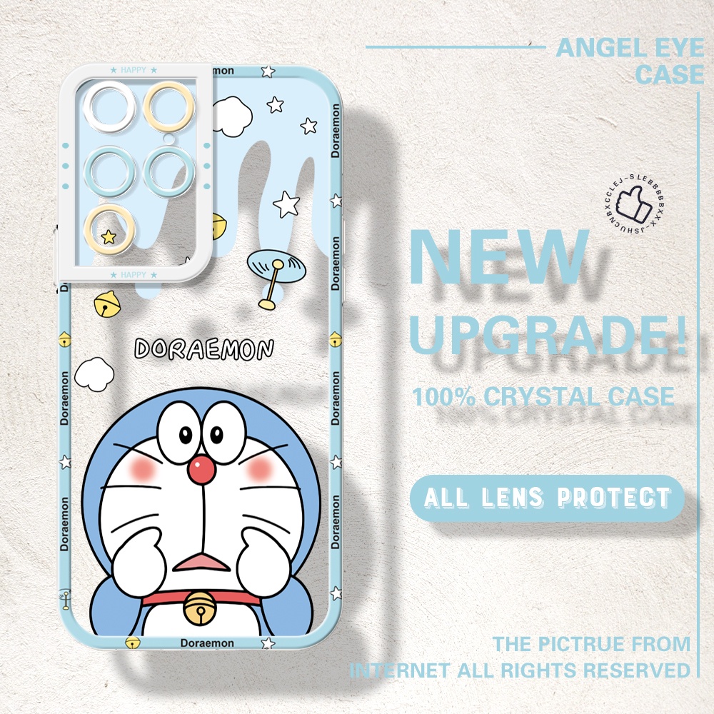 Bao Da Điện Thoại Hình doraemon Cho samsung s20 plus s20 fe s21 s22 plus s21 s22 ultra s23 plus s23 ultra Ốp