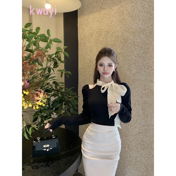 Áo sơ mi SHIHUIFEI WXF239173D 37Z230915 phong cách Hàn Quốc thời trang thanh lịch dành cho nữ