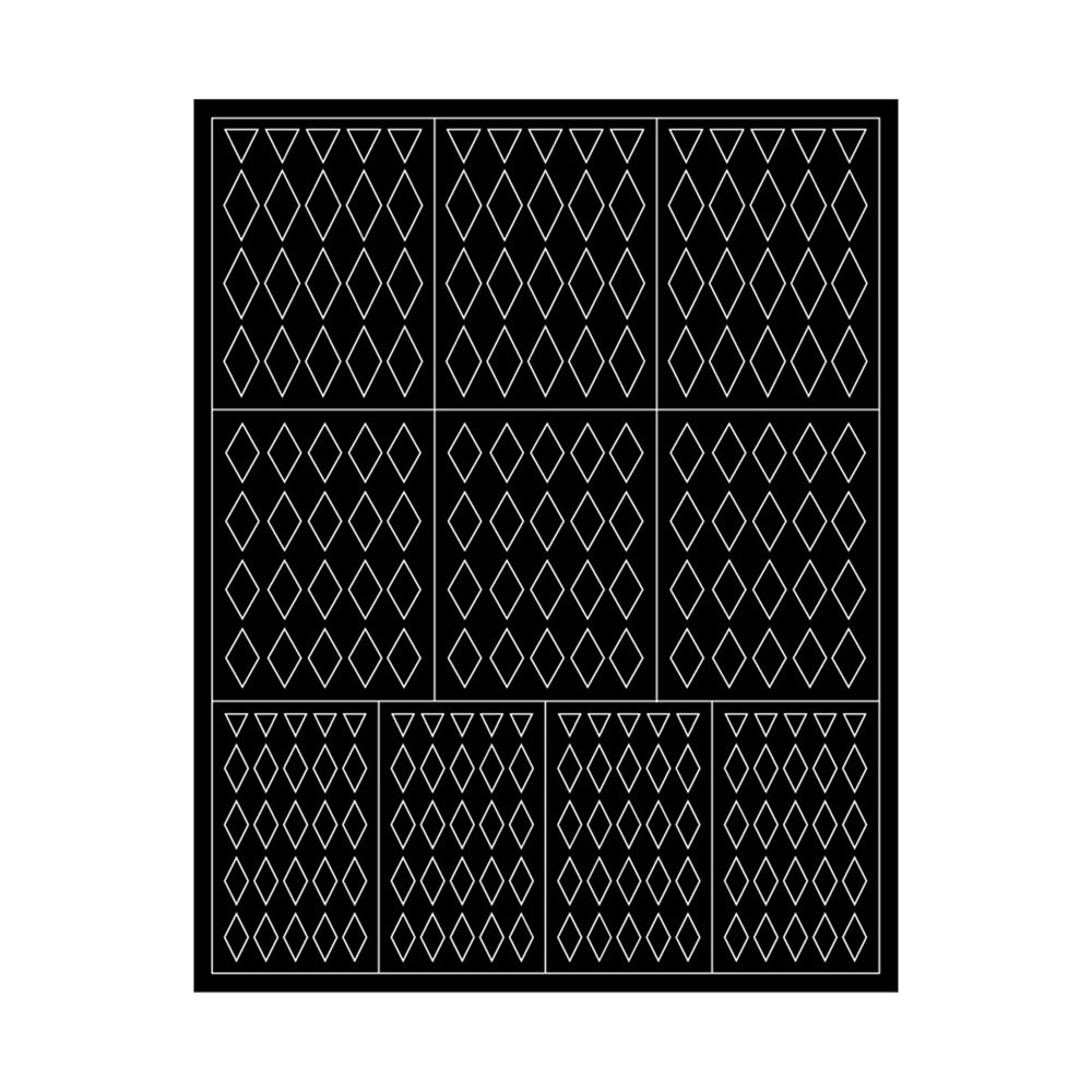 Miếng Dán Trang Trí Móng Tay Nghệ Thuật Bằng Vinyl Họa Tiết Kẻ Sọc / Vảy Cá / Bướm / Ngôi Sao