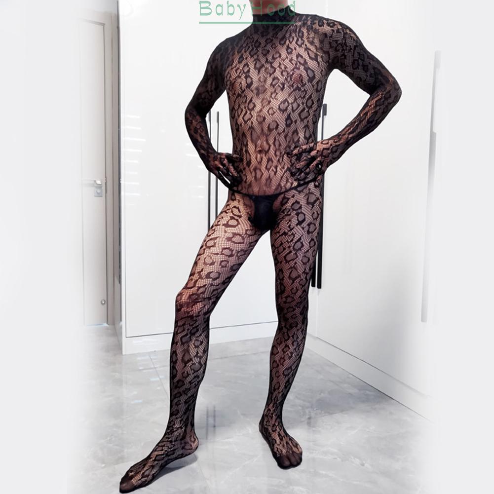 Classic Men's Fishnet Underwear Full Body Stockings for Sissy Stockings Lingerie#BBHOOD