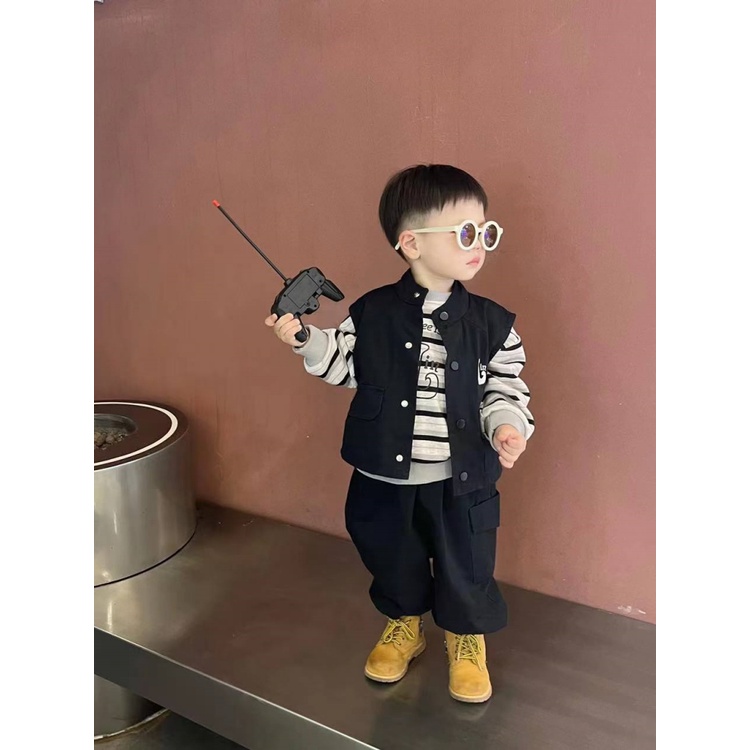 Set Đồ Thời Trang Xuân Thu 2023 Phong Cách Mới Cho Bé Trai