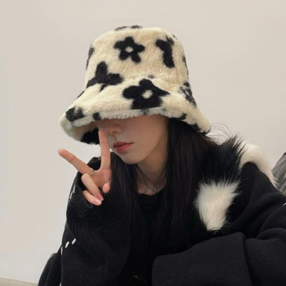 Nón Tai Bèo Phủ Lông Dày Dặn 26edie Thời Trang Cho Nữ