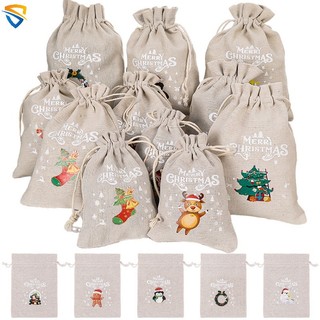 1 túi dây rút đựng quà giáng sinh dễ thương
