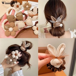 Dây cột tóc họa tiết ca rô xinh xắn dành cho nữ