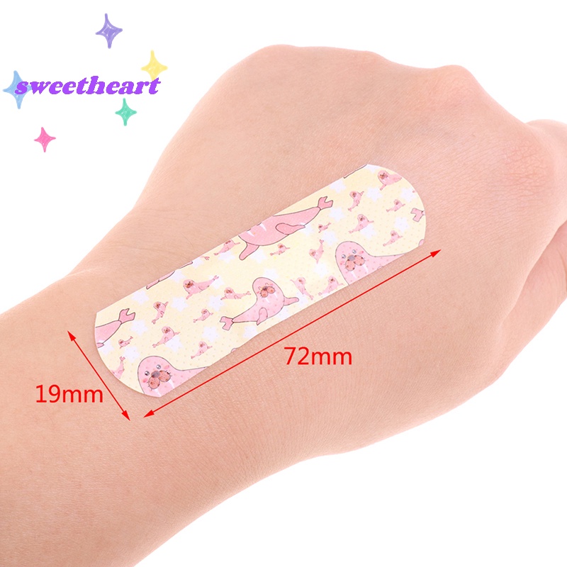 Bộ 120 Miếng Dán Chống Nước Thoáng Khí Hình Băng Cá Nhân Hoạt Hình hemostasis