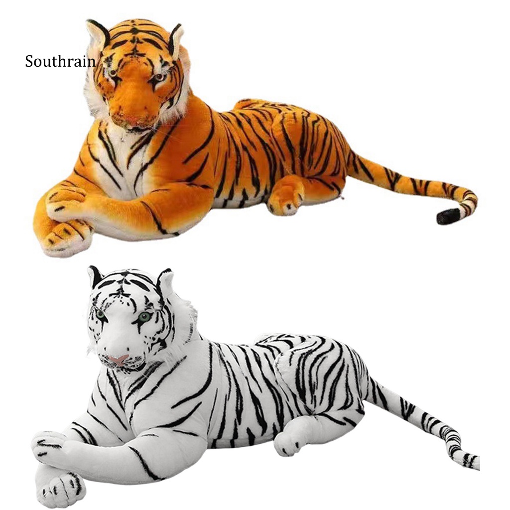 Thú Nhồi Bông Hình Con Hổ Mềm Mại Màu Sắc Tươi Sáng Trang Trí Phòng Ngủ Cho Bé