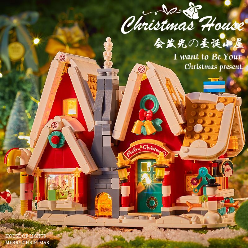 Mô Hình Đồ Chơi Khối Xây Dựng Giáng Sinh Bằng Cotton Trang Trí Gửi Quà Tặng Bạn Bè Cho Bạn Bè