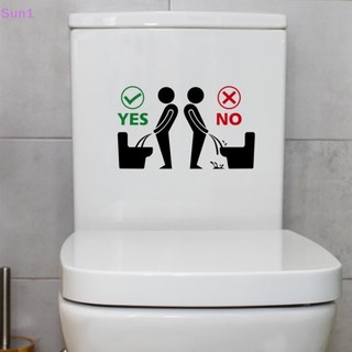 Sun1 > nhãn dán toilet tự dính tháo rời được họa tiết 3d cá tính