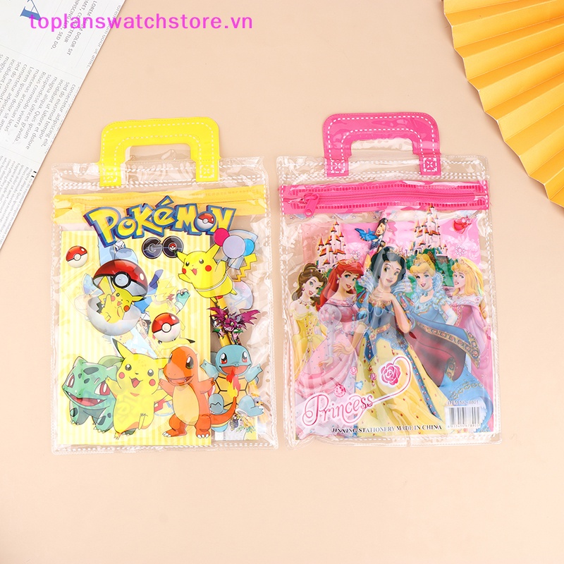 Toplanswatchstore Túi Đựng Văn Phòng Phẩm In Hình pokemon pikachu Cầm Tay Dùng Làm Quà Tặng Sinh Nhật Cho Bé vn