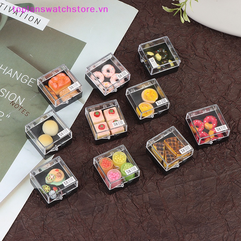 Toplanswatchstore Mô Hình Bánh Kem Tráng Miệng Tỉ Lệ 1: 12 Trang Trí Nhà Búp Bê vn