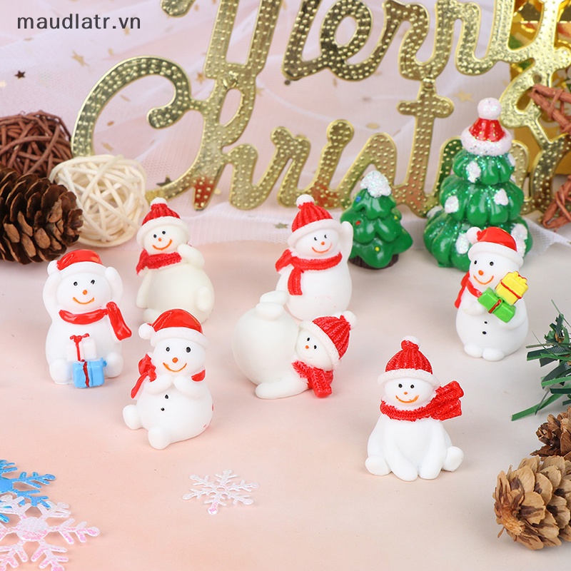 Mô Hình Ông Già Noel Và Người Tuyết Dùng Trang Trí Cây Thông Giáng Sinh vn