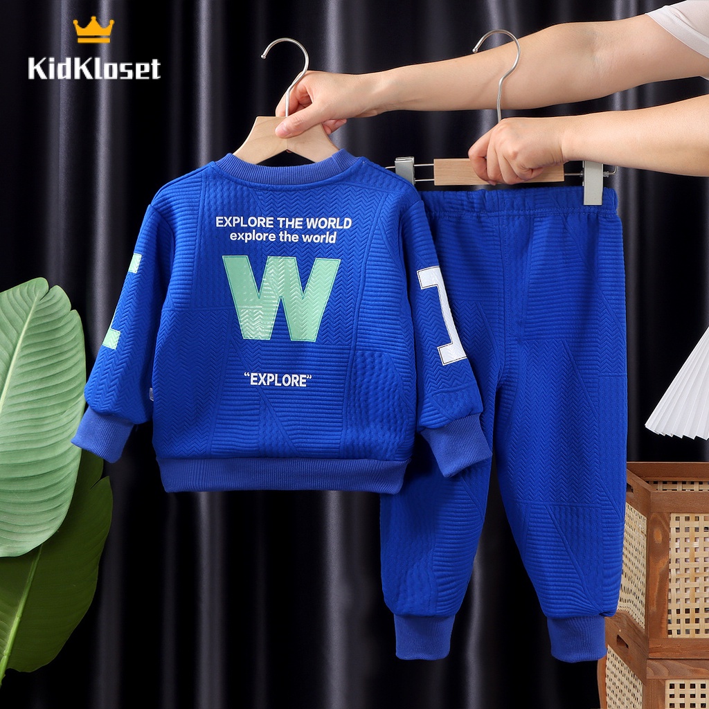 KidKloset áo quần trẻ em đồ bé trai đồ bộ bé trai chất lượng thời trang thoải mái 2023 NEW STYLE KWT23936O2 38Z230923