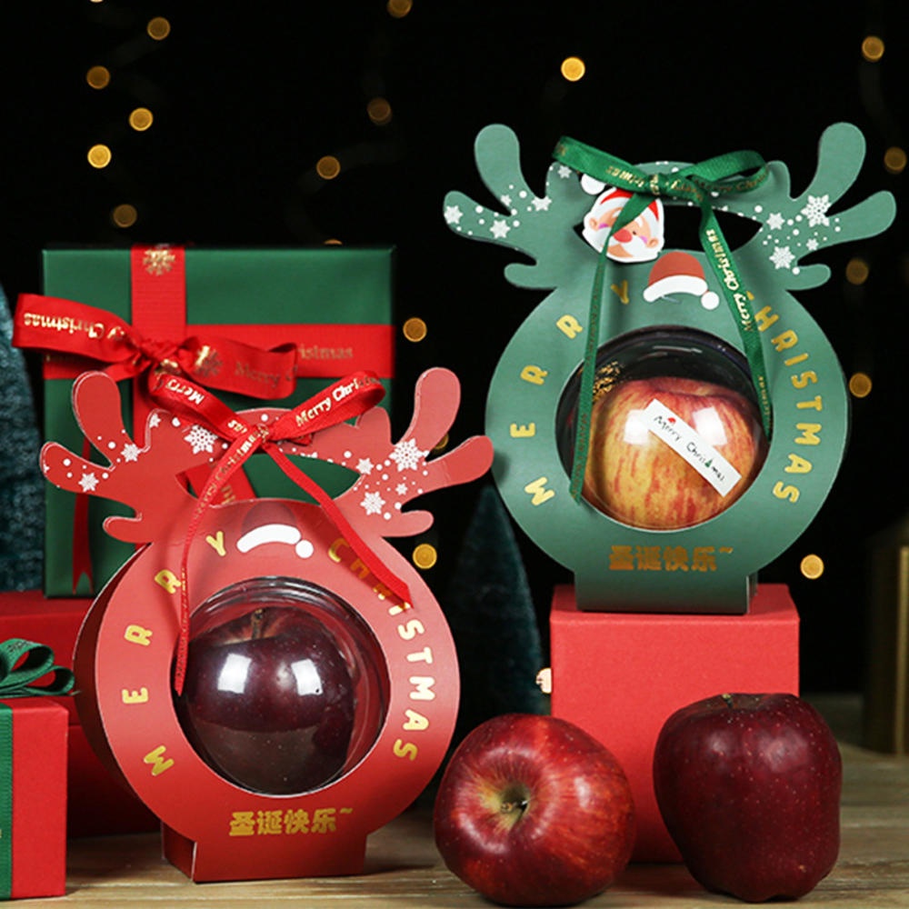 Hộp Quà Giáng Sinh Táo eve Hộp Đóng Gói Bánh mousse ins Cầm Tay ins