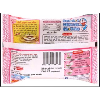 Combo 5 Gói Mì hảo hảo tôm chua cay gói 75g