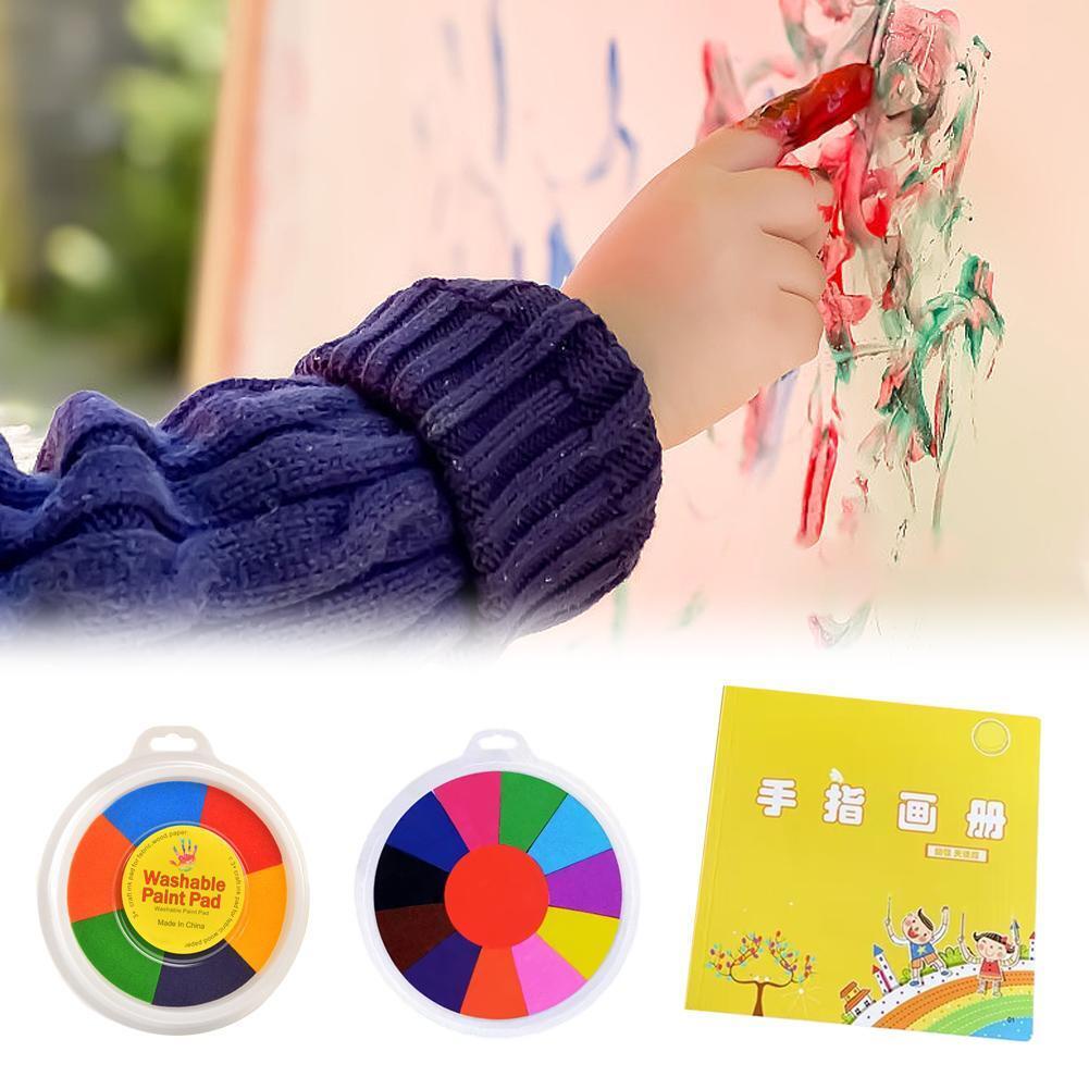 Màu Sắc Bộ Mực In Dấu Vân Tay diy Cho Bé y5s3