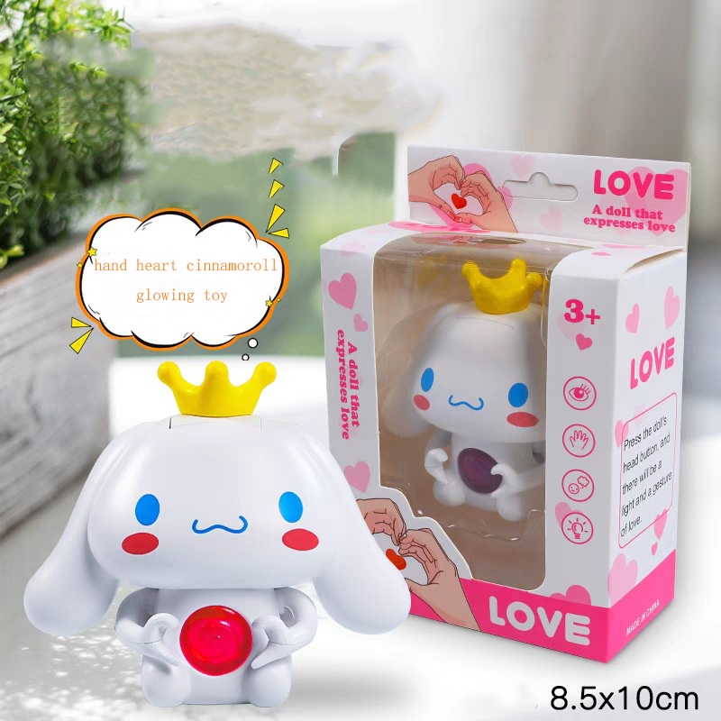 Sanrio Đồ Chơi Nhồi Bông Hình cinnamoroll Phát Sáng Dễ Thương Cho Cặp Đôi