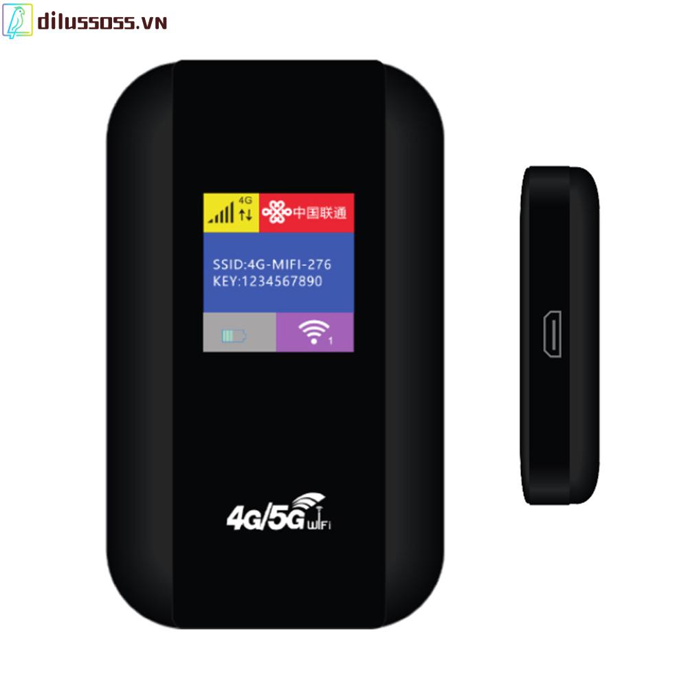 Máy Phát wifi 4g dilussoss.vn 150mbps Có Khe Thẻ sim 2100mah