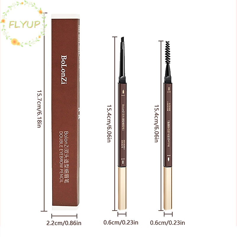 Flyup Chì Kẻ Lông Mày Hai Đầu Lâu Trôi Không Thấm Nước 5 Màu Tùy Chọn vn