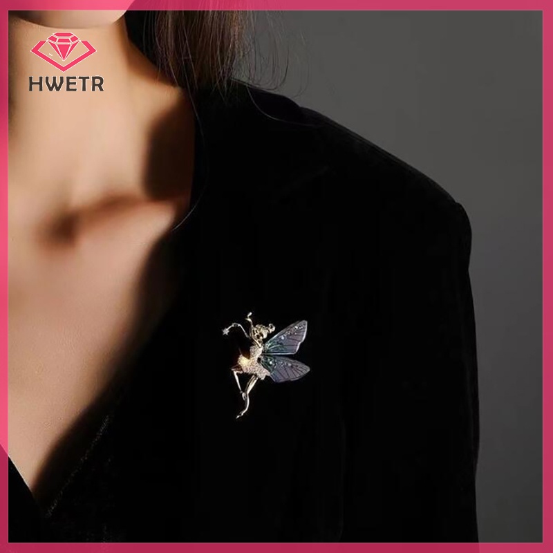 Hwetr Ghim Cài Áo Hình Cánh Thiên Thần Dùng Nhảy Múa Cao Cấp Sáng Tạo Cho Nữ Mới