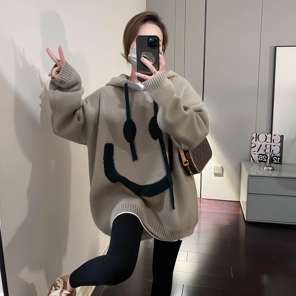 Áo Hoodie Dáng Rộng Thời Trang Phong Cách Hàn Quốc Cho Nữ