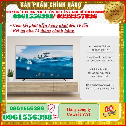 ~SALE Smart Tivi OLED Sony 65 Inch 4K XR-65A80J &lt; Chính hãng BH:24 tháng tại nhà toàn quốc &gt; - Mới 100%