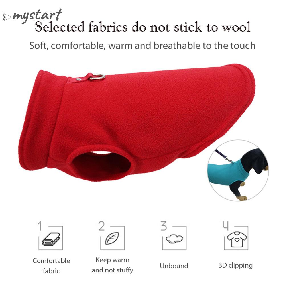 Áo Khoác Giữ Ấm Kèm Dây Dắt Thú Cưng Đi Dạo