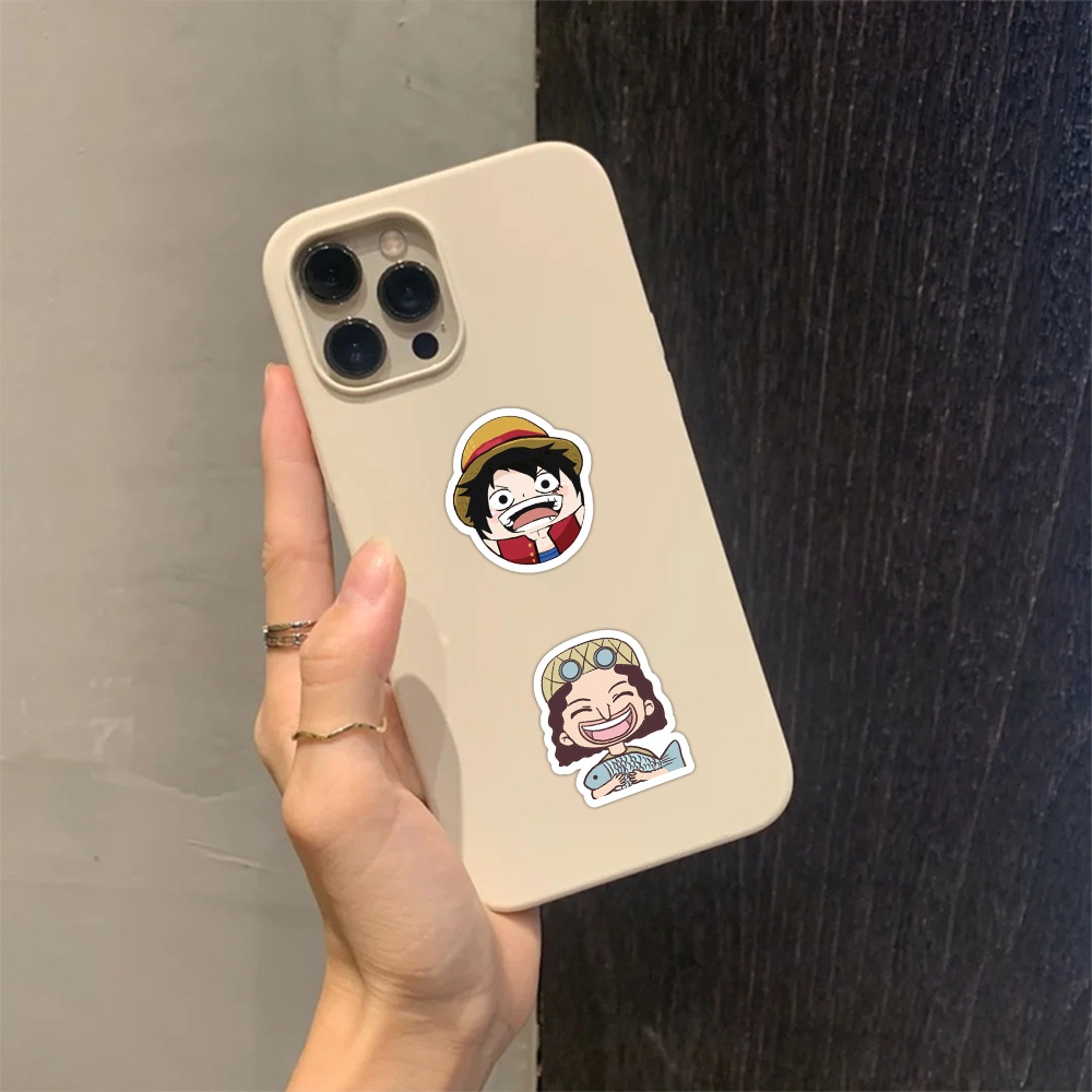 100 Miếng Dán Hoạt Hình One piece Trang Trí Mũ Bảo Hiểm / Bút Chì