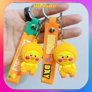 Móc khóa Vịt đeo kính dễ thương cute móc treo chìa khoá xe máy móc chìa khoá ô tô