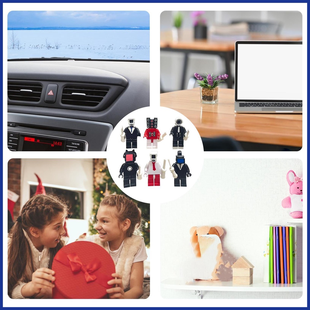 Skibidi Bộ Đồ Chơi Lắp Ráp Mô Hình toilet man man Độc Đáo