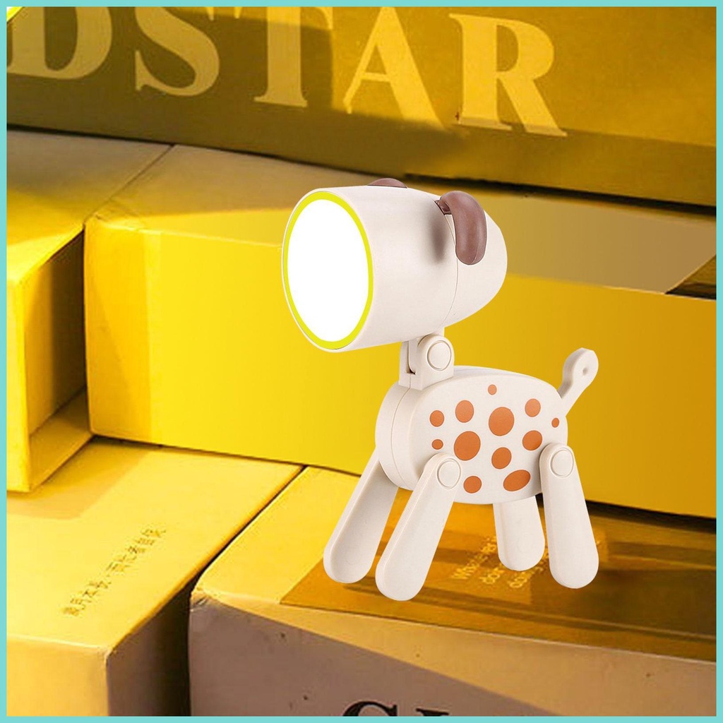 Đèn Ngủ Để Bàn mini Hình Chú Chó Dễ Thương Di Động Tiện Dụng