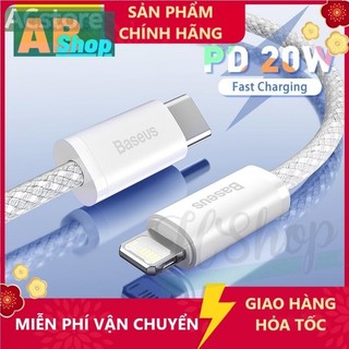 Cáp sạc nhanh baseus dynamic series pd 20w type-c to cáp sạc cho đt táo/tablet táo,data 480mbps,dây bọc dù,dài 1m/2m- hs