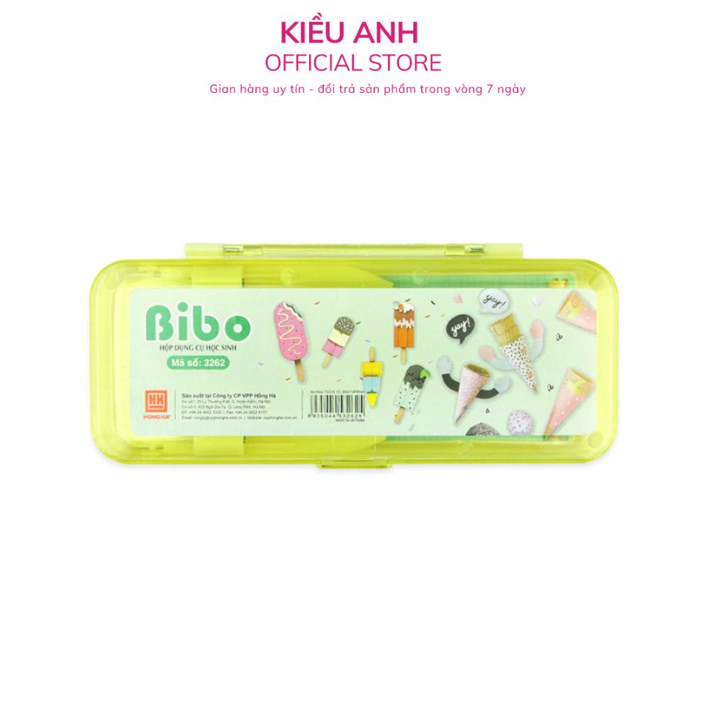 Hộp bút Bibo Hồng Hà cho học sinh cấp 1  Kiều Anh shop