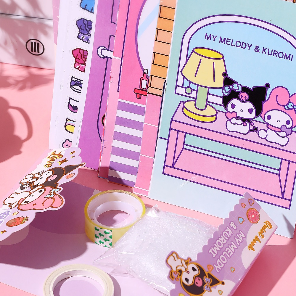Sanrio Set 6 Cuốn Sách Đồ Chơi Làm Thủ Công Cho Bé