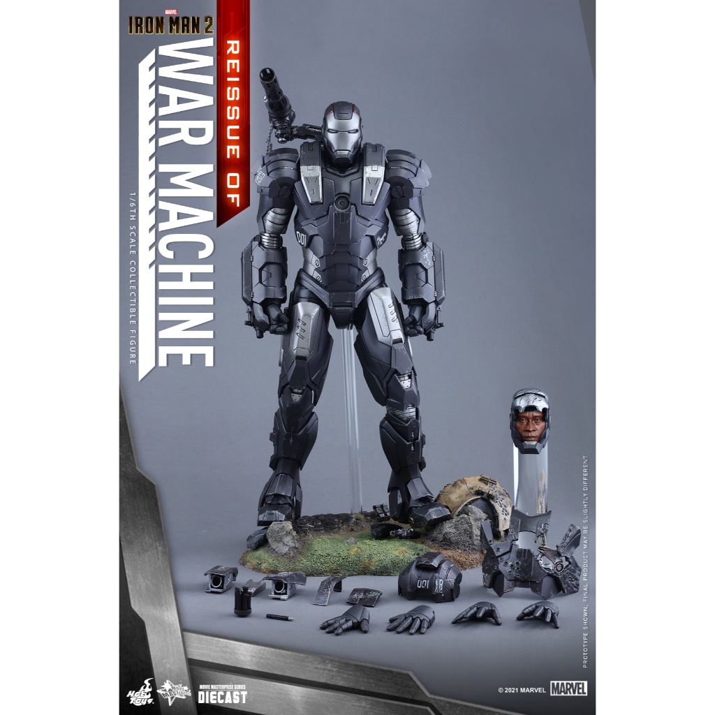 Hàng đẹp Mô hình Hottoys 1/6 MMS-331 D13: War Machine Mark 1 cực chất tặng xe