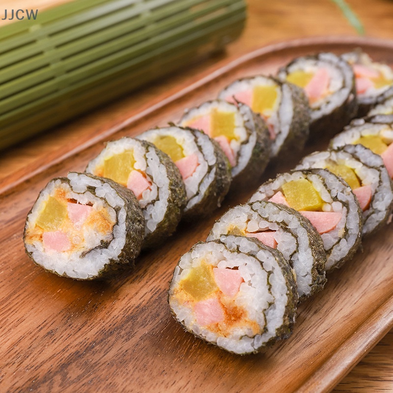 Thảm Cuộn sushi Bằng Nhựa Màu Xanh Lá Cây Lớn diy Cho Nhà Bếp qqw