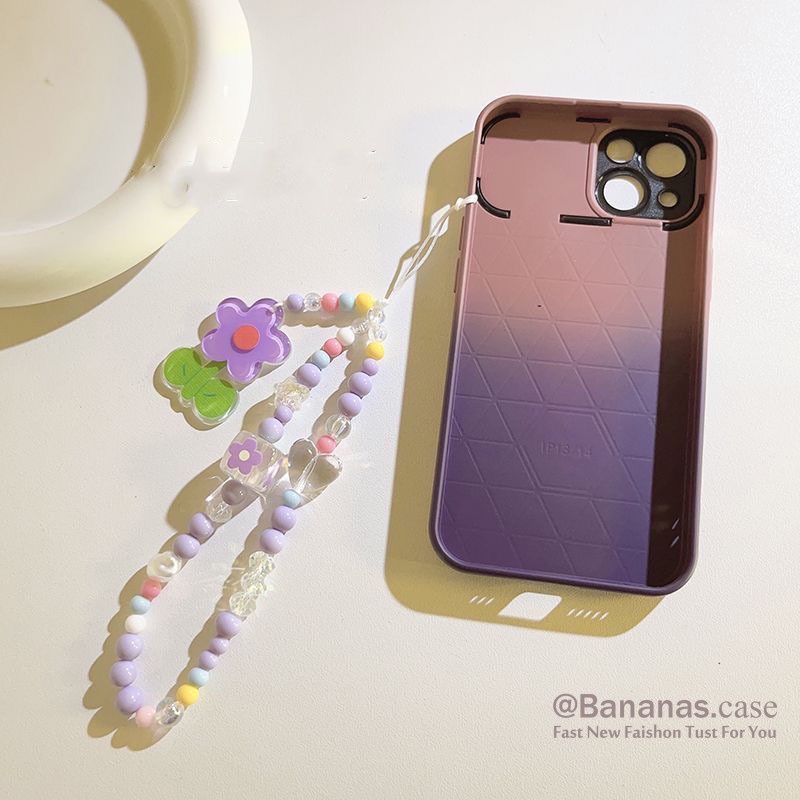 Ins Dây Đeo Điện Thoại / airpods Hình Hoa tulip Tím Chống Rơi Vỡ