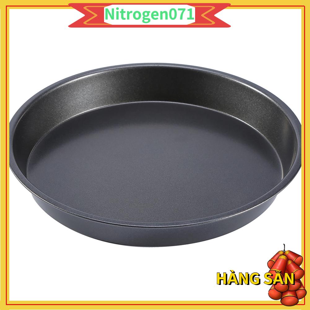 Nitrogen071 9 Inch Thép Carbon Chống Dính Vòng Pizza Chảo Lò Vi Sóng Nướng Món Ăn Bánh Khay