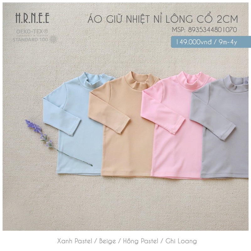 Hrnee - Áo quần nỉ lông  hrnee siêu mềm thu đông cho bé