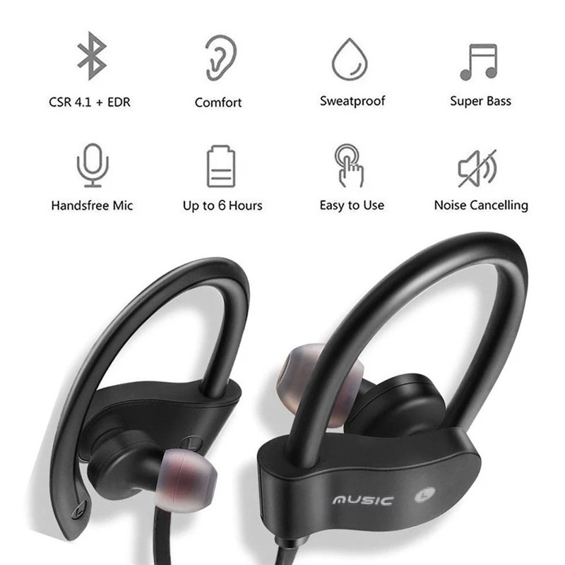 Tai Nghe bluetooth Không Dây Phong Cách Thể Thao Cho Tất Cả Các Dòng Điện Thoại Thông Minh - lqz