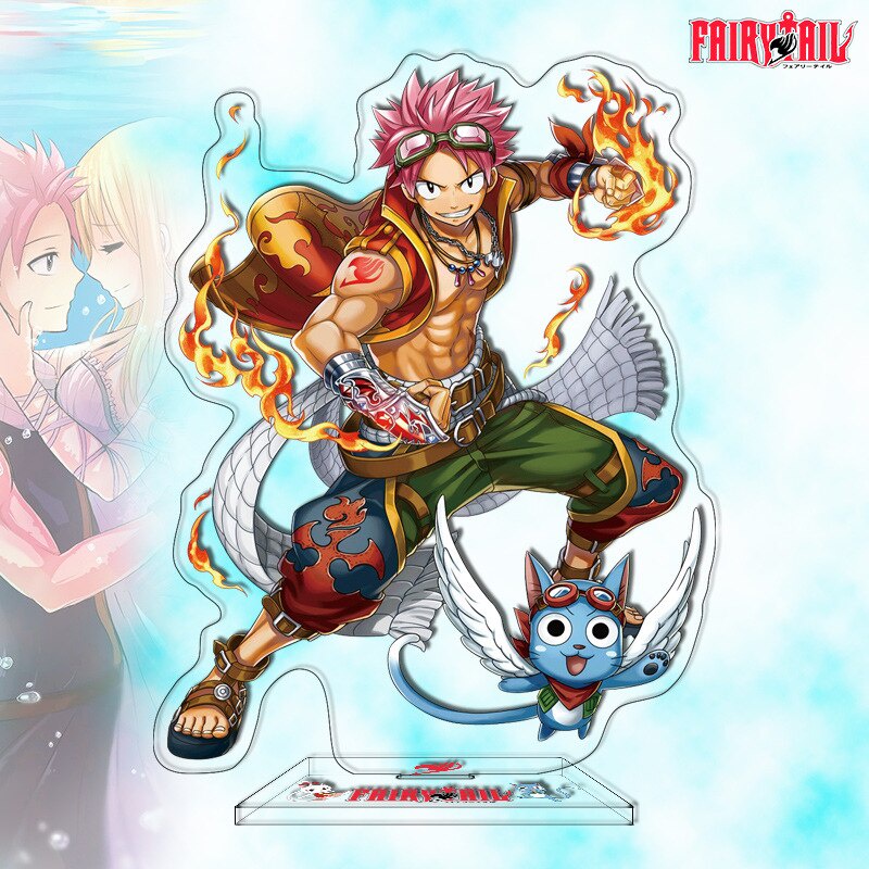 Mô hình Standee Classic Anime Fairy Tail Character Natsu Lucy Heartfilia Gray Wendy để bàn tượng nhựa acrylic trong suốt