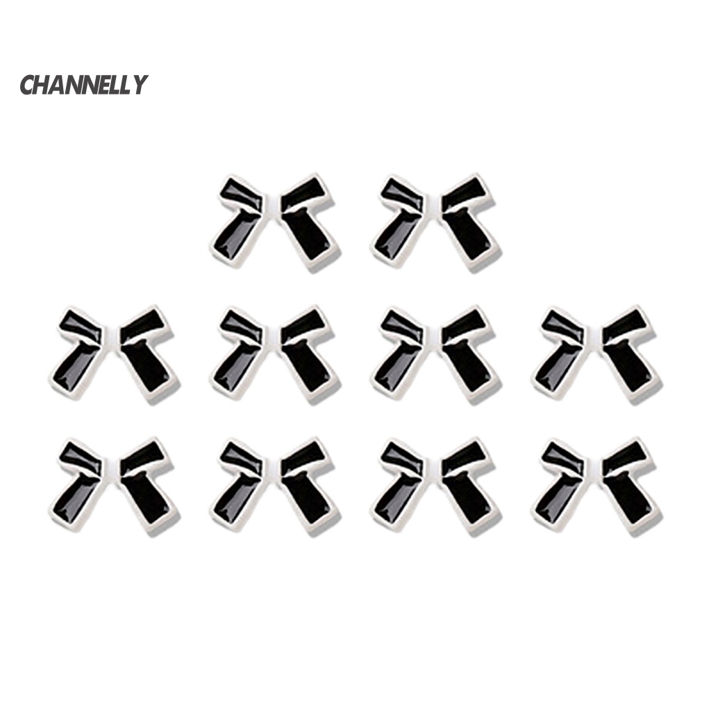 Channel Set 10 Phụ Kiện Trang Trí Cửa Hàng An Toàn Màu Trắng Đen Sáng Bóng Dễ Dán