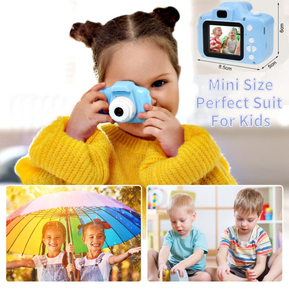 Máy Ảnh Kỹ Thuật Số malcolm mini Họa Tiết Hoạt Hình Dễ Thương Siêu Bền Cho Bé