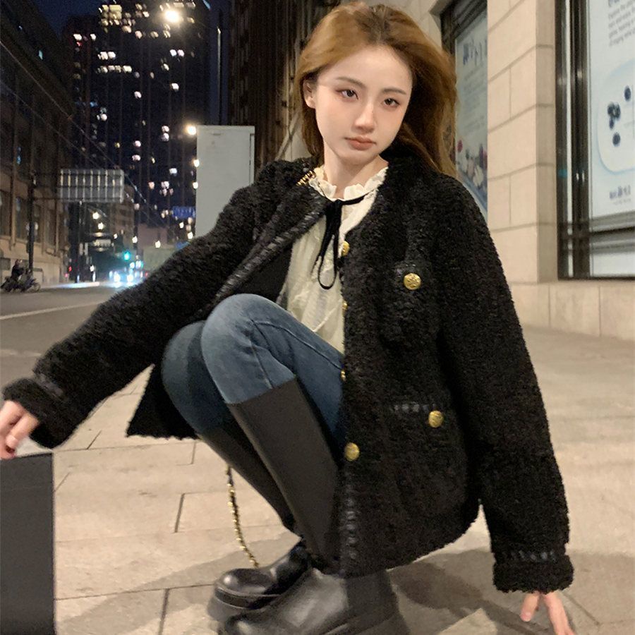 Áo Sơ Mi Tay Dài Phối Ren Phong Cách Pháp Thanh Lịch Cho Nữ