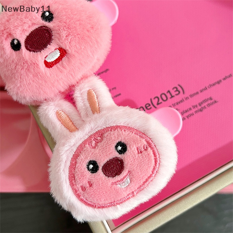 Newbaby Kẹp Tóc Mái Cắt Hình Trái Tim Hoạt Hình Màu Hồng Dễ Thương Dành Cho Nữ Tuổi Teen / Bé Gái