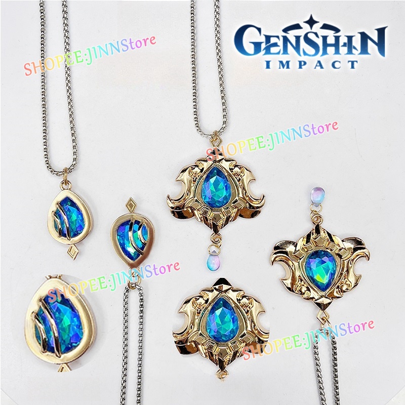 - Jn - Vòng Cổ Hóa Trang Nhân Vật game focalors furina game genshin furina / neuvillette vision Cho Cặp Đôi