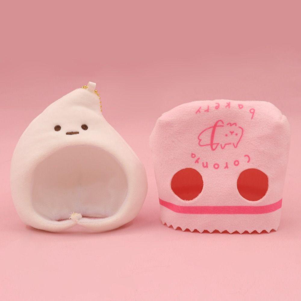 Mmluck Mask Móc Khóa Mèo Nhồi Bông Mềm Mại Đáng Yêu Treo Túi Xách rilakkuma