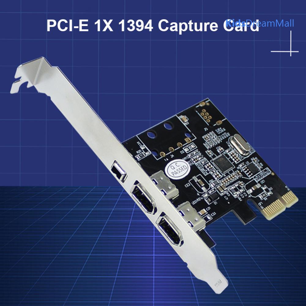 Card video Pcie 1x Sang 16x 1394 Kèm 6 pin Và Thẻ Chuyển Đổi 4 pin