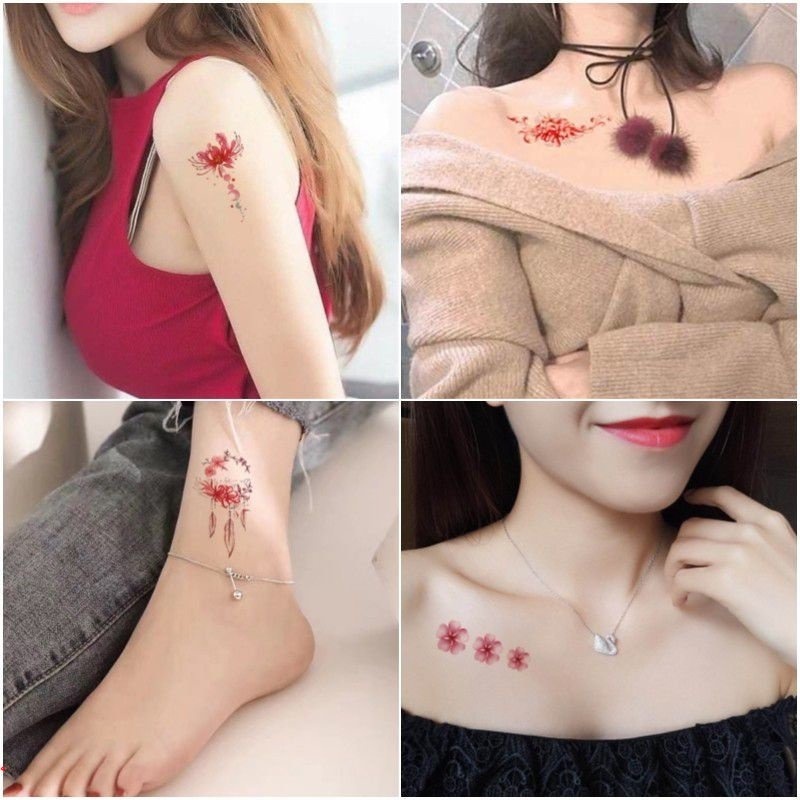 Set 30 Hình Xăm Dán Tạm Thời Chống Nước Lâu Trôi 15 Ngày