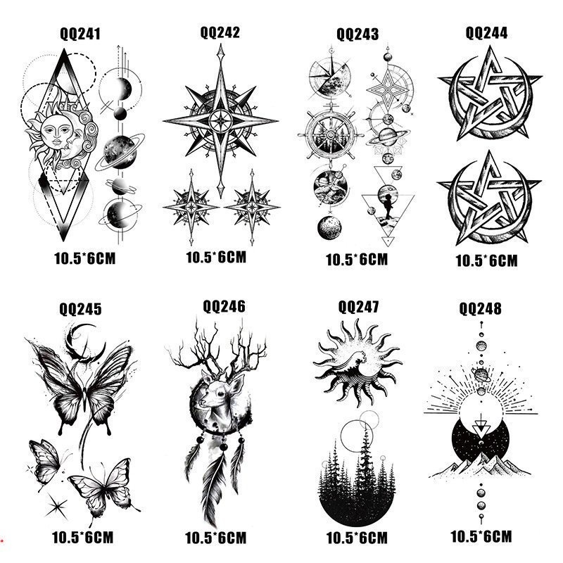 Hình Xăm Dán Tạm Thời Chống Nước Lâu Trôi 10.5 * 6cm