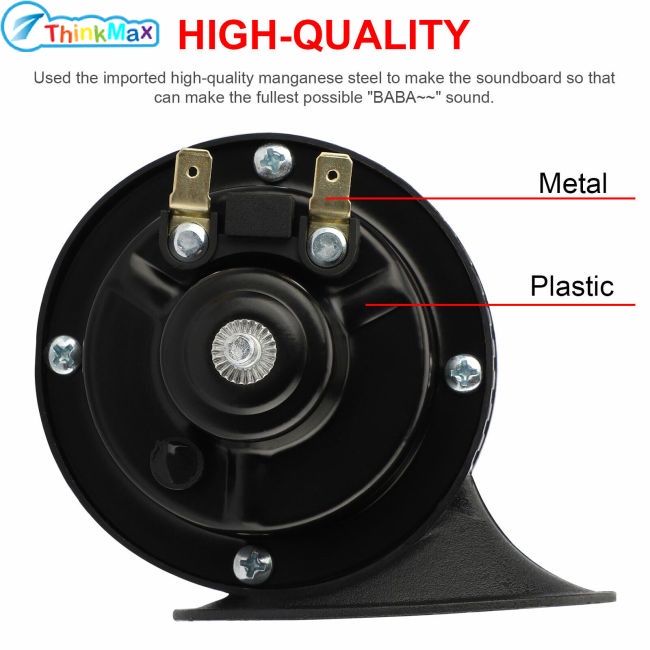 Bộ 2 Kèn Hơi 300db 12v Chống Thấm Nước Cho Xe Hơi / Xe Máy / Tàu Thuyền